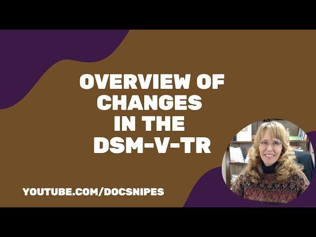 Overview of the Changes to the DSM 5 TR | NCE and NCMHCE Exam Review