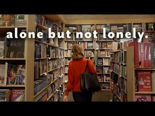 Learning to Enjoy Spending Time Alone || bookstore solo-date, DIY projects, and other happy things.