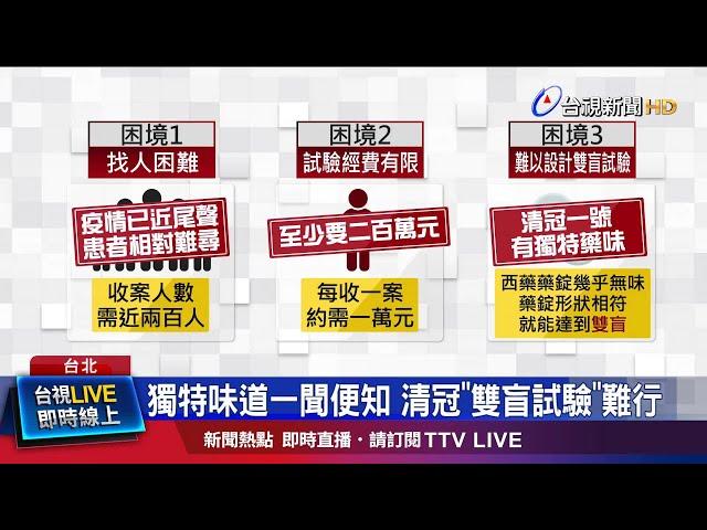 獨特味道一聞便知 清冠雙盲試驗難行