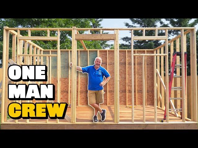 How to Frame a Shed (One Section at a Time)