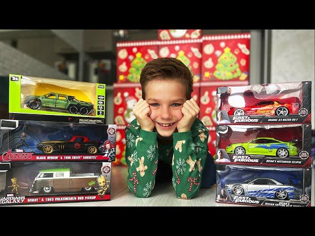 Mark gets Big new cars in Christmas boxes