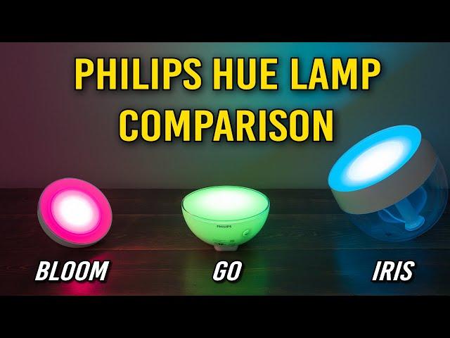 Philips Hue Bloom, Iris, and Go Smart Lamp Comparison: Which Should You Buy?