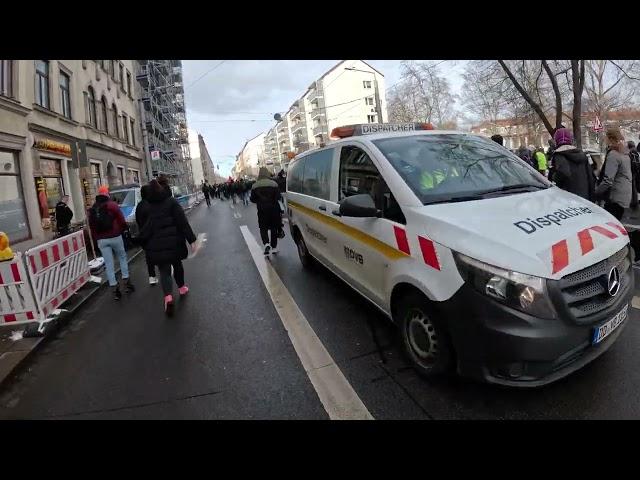 15.2.25 Blockade in Dresden gegen die Nazidemo