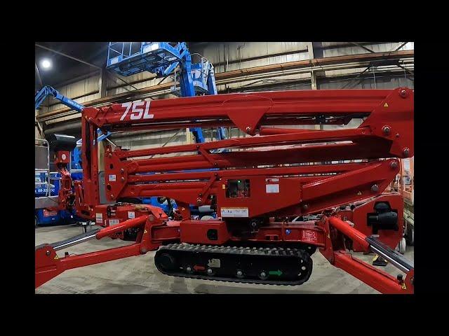 Wellbuilt Equipment- CMC 75L 75ft Compact Tracked Spider Lift Walkthrough