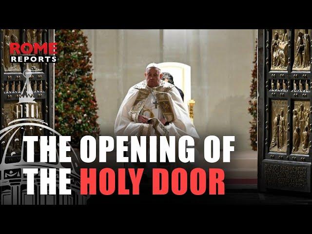 The Jubilee begins in Rome with the opening of the Holy Door and the Midnight Mass.