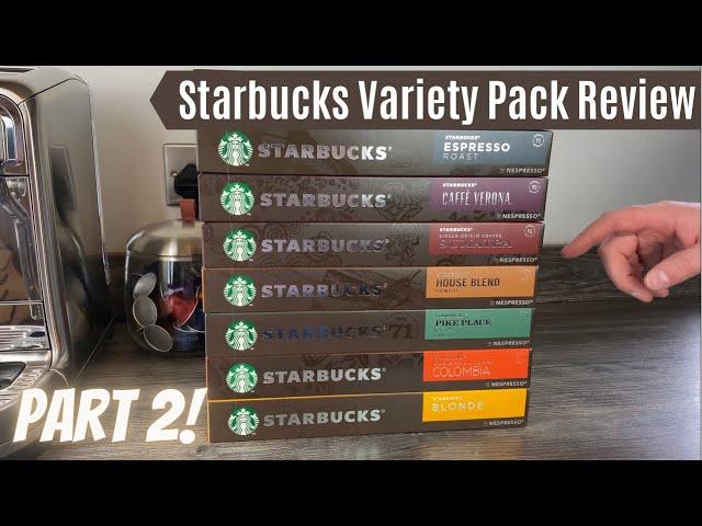 Starbucks Nespresso Pods Variety Pack Review - Part 2 | House Blend, Verona, Sumatra, Espresso Roast