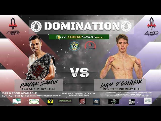 Payak Samui Vs Liam O'Connor - Domination Muay Thai 30