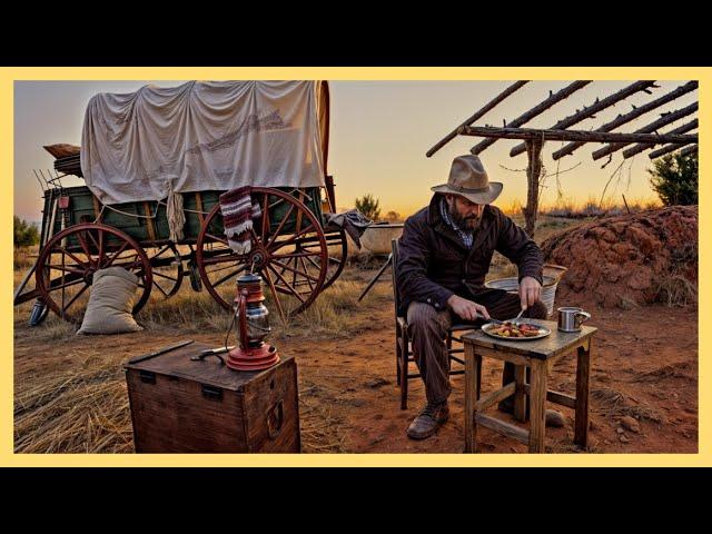 Authentic Wild West Experience: 3-Days Cowboy Camping and Shelter Building (No Talking, DIY)
