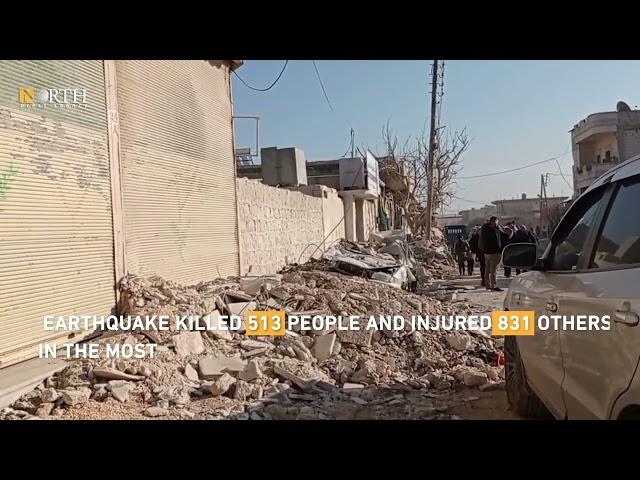 Removing #earthquake rubble continue in #Jindires, NW #Syria