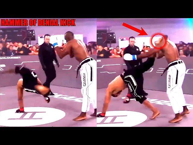 INSANE CAPOEIRA KICK!!! Former UFC Fighter lands the "Hammer of Denial Kick" (Rafael Alves)