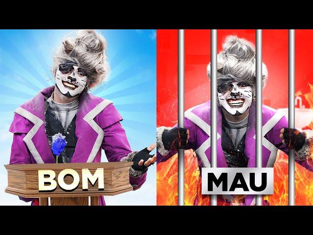 BOM VS MAU ! O Vilão Gato Lunático se Tornou Bom ?!