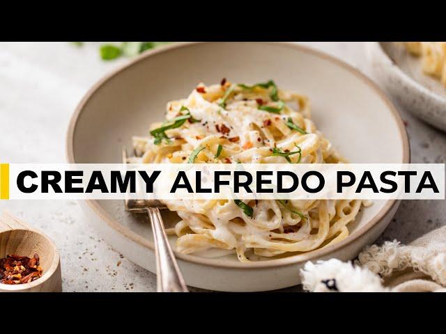 COTTAGE CHEESE ALFREDO PASTA SAUCE  | quick, healthy dinner recipe!