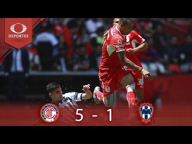 Resumen Toluca 5 - 1 Monterrey | Clausura 2019 - Jornada 13 | Televisa Deportes*