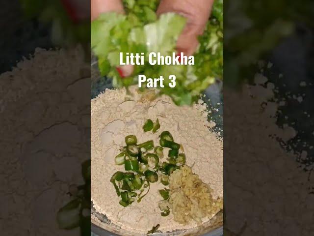 Litti Chokha Part 3 #youtubeshorts #desifood | Desi Recipe Video | Cook With Veena