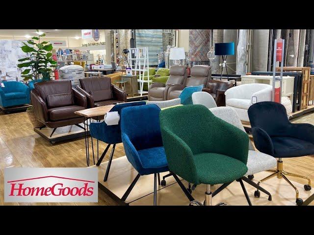 HOMEGOODS FURNITURE SHOP WITH ME COFFEE TABLES ARMCHAIRS SOFAS DECOR SHOPPING STORE WALK THROUGH