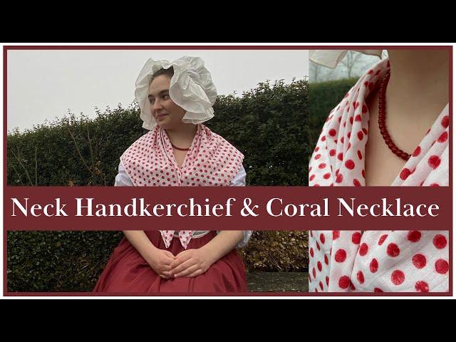 Let's Make Some Historical Christmas Gifts! | 18th Century Neckerchief and Necklace Tutorial
