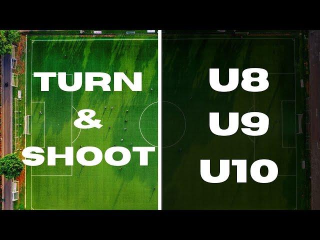 Turn & Shoot Drill For Football/Soccer | U8, U9, U10