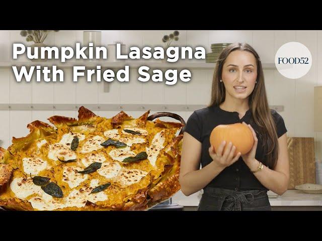 Pumpkin Lasagna with Fried Sage | Food52 + Vitamix