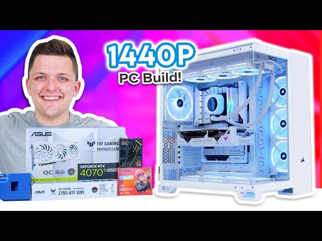 Building an All-White 1440p Gaming PC!  [Full Build Guide - ft. Corsair 6500X]