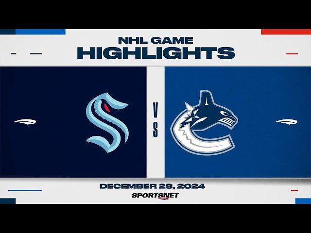 NHL Highlights | Kraken vs. Canucks - December 28, 2024