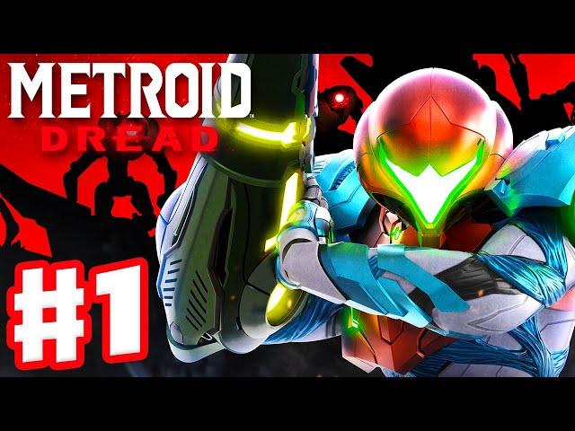 Metroid Dread - Gameplay Walkthrough Part 1 - Samus Hunted by E.M.M.I. (Nintendo Switch)