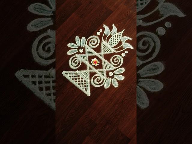 குட்டி தாமரை பூஜை அறை கோலம் daily rangoli kolam designs #trending #viralvideo #shorts #shortsfeed#yt