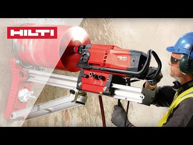 HOW TO use Hilti DD 200 diamond coring tool for rig-based drilling