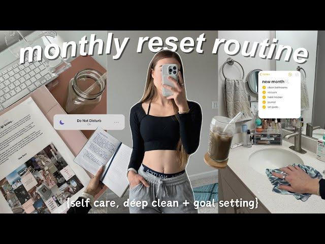 SEPTEMBER MONTHLY RESET | deep clean, self care, goal setting, journaling + plan with me