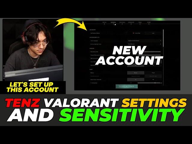 Tenz Valorant Settings & Sensitivity  (Setting Up a New Account)