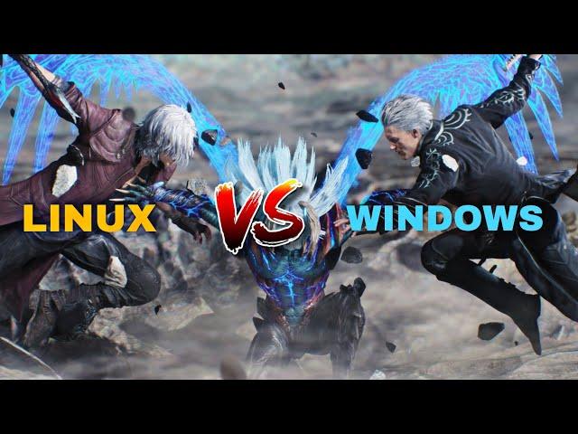 Windows vs Linux gaming performance | kali versus windows