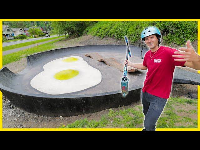 SCOOTERING BACON AND EGGS SKATEPARK!