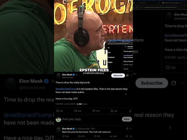 Joe Rogan Reacts To Donald Trump & Elon Musk BEEF