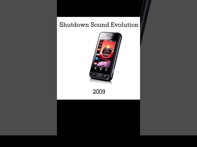 Samsung Shutdown Sound Evolution #shorts