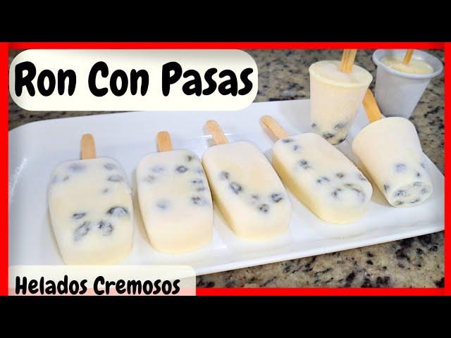 Helado de Ron Con Pasas / Cómo hacer helados de ron con pasas para negocio