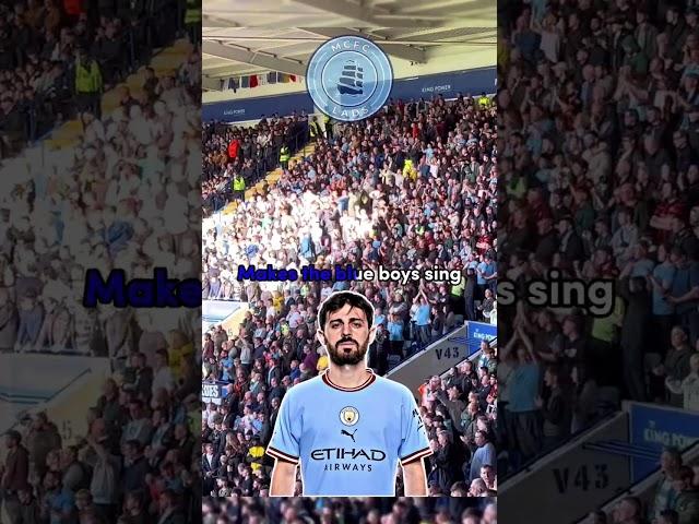 Manchester City Fans Sing About BERNARDO SILVA & The 2023 UCL FINAL!  #shorts