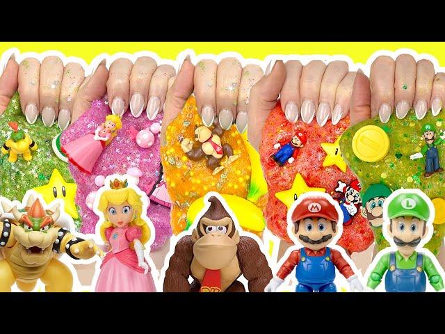 The Super Mario Movie DIY Slime Making and Mixing Compilation Tutorial! Crafts for Kids