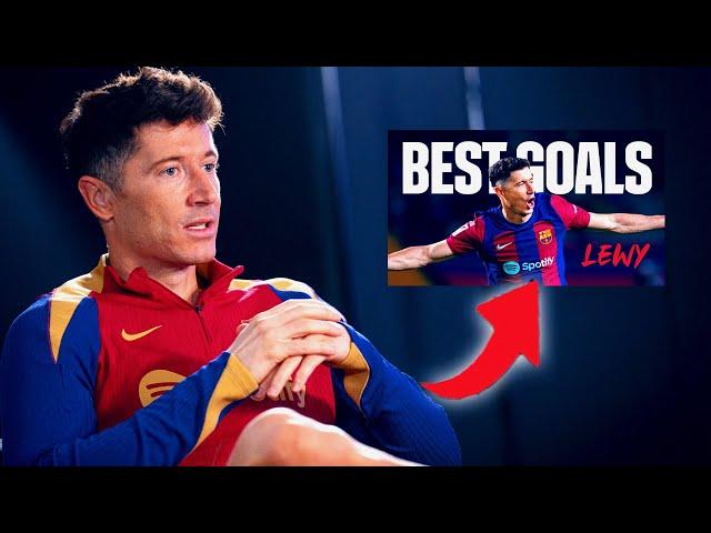 LEWANDOWSKI PICKS his TOP 5 GOALS | FC Barcelona 