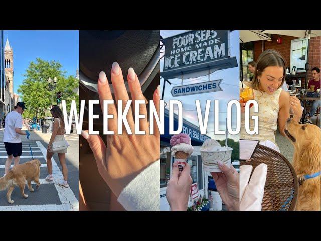 weekend in my life: day in Boston, nail appt, ice cream date, etc !