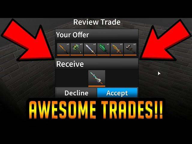 THESE TRADES ARE SO INSANE!!! (ROBLOX ASSASSIN)