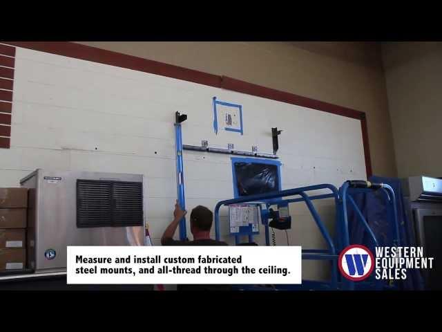 Western Equipment Sales Commercial Hood Install at Harvest Foods in Connell, WA