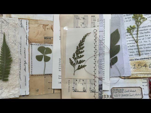 Scrap busting series part 4- Scraps and laminated pressed flowers