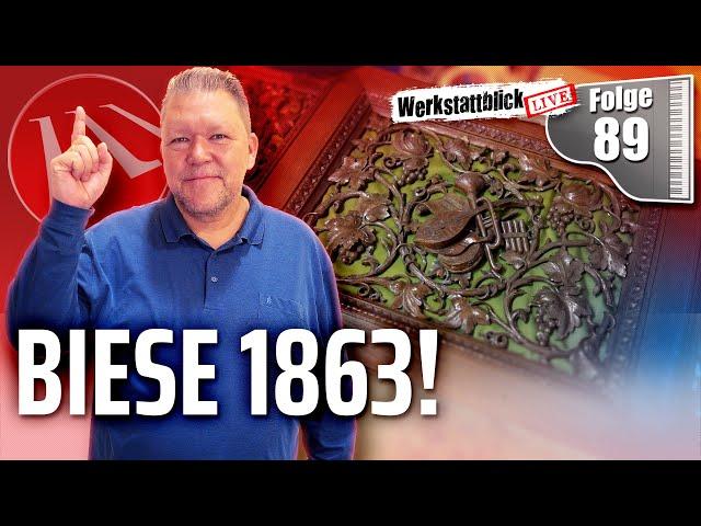 Biese 1863 ! - Werkstattblick Live 89 #maiwald #meisterwerkstatt #biesepiano