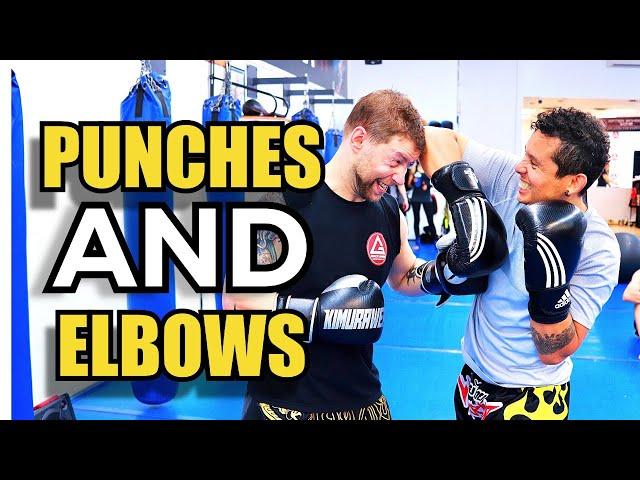 Using Punches to Set Up Elbows - MMA and Muay Thai