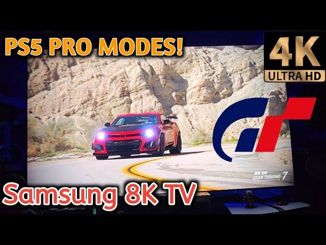 Playstation 5 PRO on my Samsung 8K TV - Gran Turismo 7 8K Patch! - Showcase!