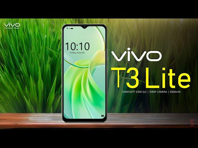 Vivo T3 Lite 5G Price, Official Look, Design, Specifications, Camera, Features | #VivoT3lite #vivo