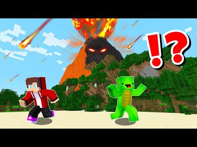 JJ and Mikey Vs EPIC VOLCANO CHALLENGE in Minecraft / Maizen Minecraft