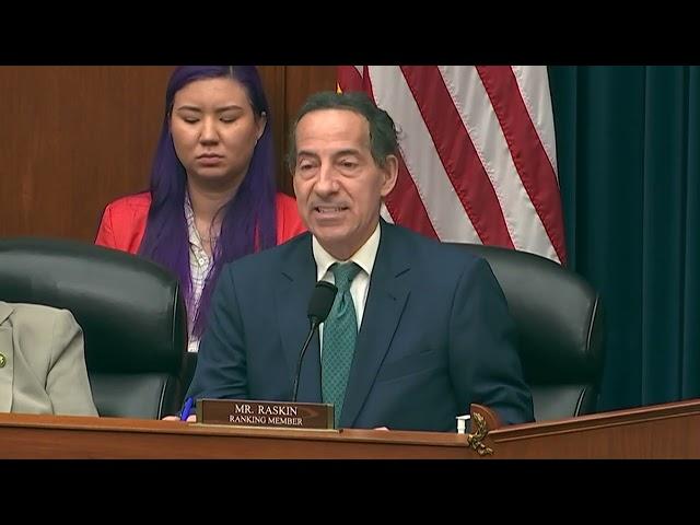 Ranking Member Raskin's Opening Statement at Hearing with EPA Administrator