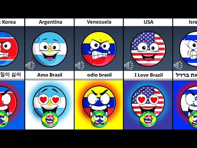 Some Countries That Love and Hate Brazil