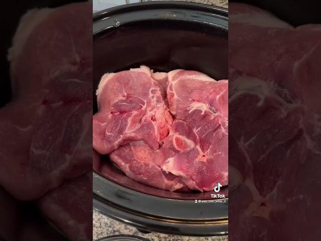 3 ingredients crockpot pork chops