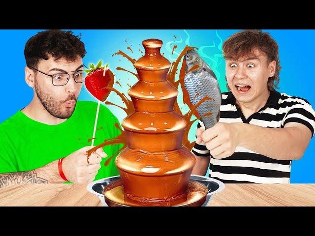 EKLIG vs. LECKER SCHOKOBRUNNEN CHALLENGE *EXTREM*